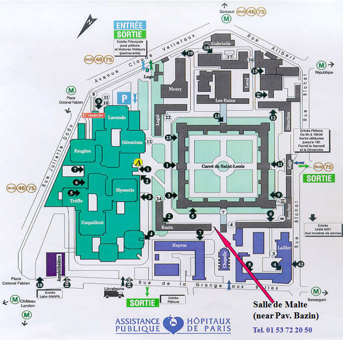 Plan of Saint Louis Hospital